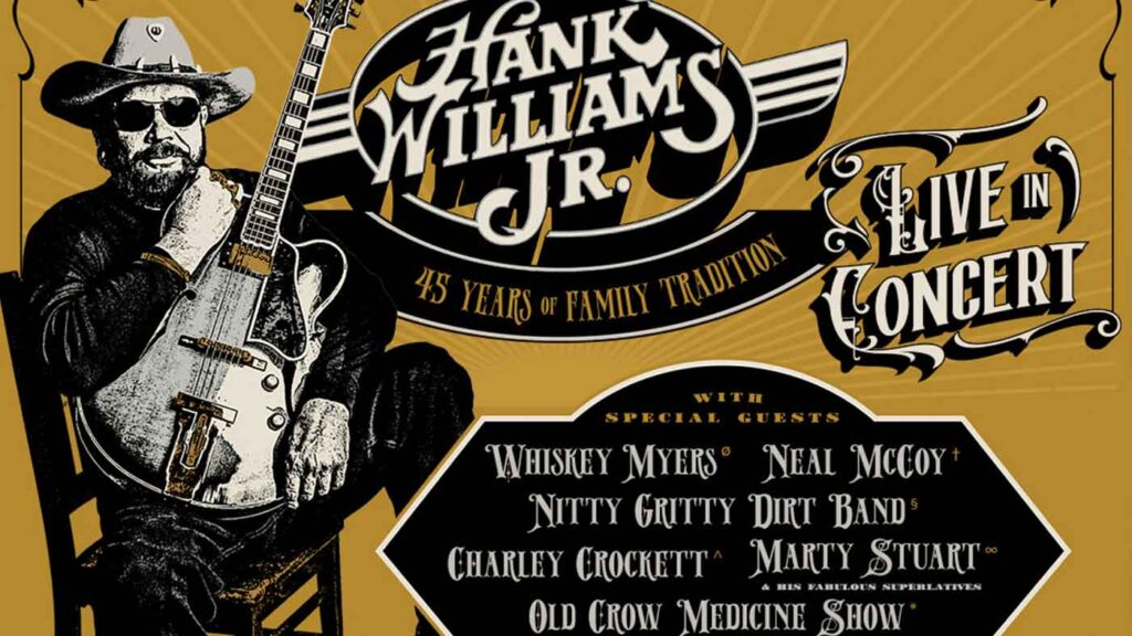 Hank Williams Jr. Announces 2024 U.S. Tour to Celebrate 45 Years of